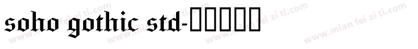 soho gothic std字体转换